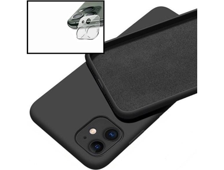Carcasa + Protector iphone 13 Mini PHONECARE Silicona Líquida Negro 86434