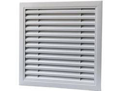 Rejilla De Ventilación, Solapa Aluminio, Cubierta Ventilación Para Extractor Aire, Rejilla Puerta Pared, Cu...