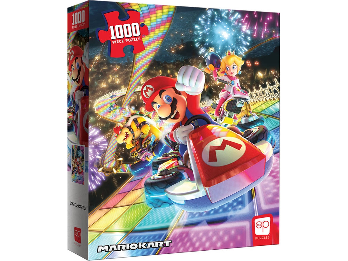 Puzzle USAOPOLY Mario Kart Rainbow Road (Edad Mínima: 8 Años -1000 Piezas)