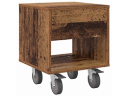 Mesita de noche de madera antigua 40,5 x 40 x 48 cm MAISON EXCLUSIVE
