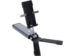 Soporte Metálico Ajustable Para Teléfono De Escritorio, Antideslizante Y Cómodo.