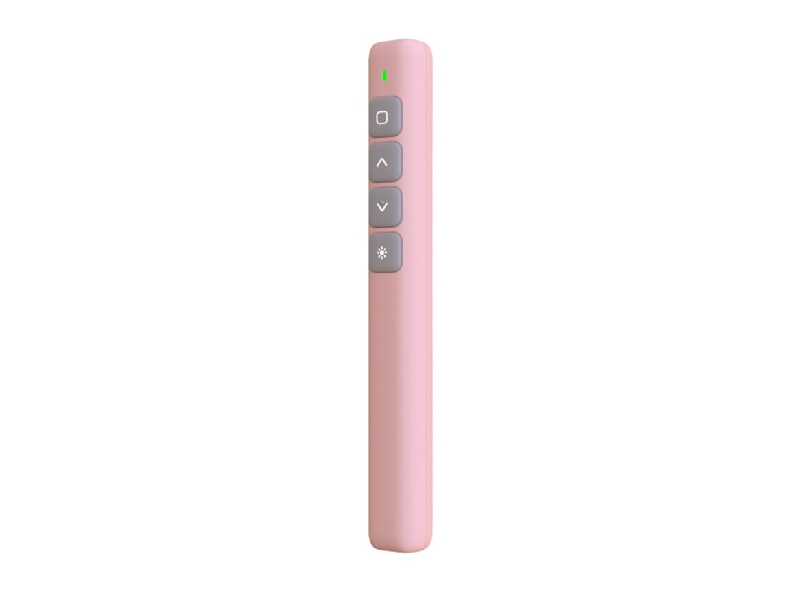 Presentador láser inalámbrico de 100 m, 2,4 GHz, multimedia, PowerPoint, electrónico, infrarrojo, con volteador de páginas, color rosa, Gertiz