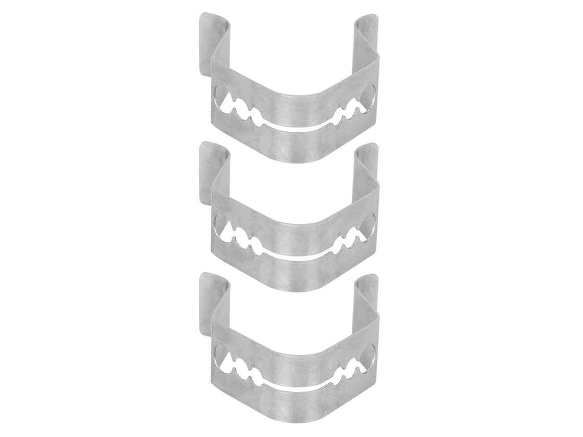 Abrazadera De Acero Inoxidable Para Sonda De Barbacoa (3 Unidades) Con 3 Orificios - Accesorio De Cocina Para Barbacoa