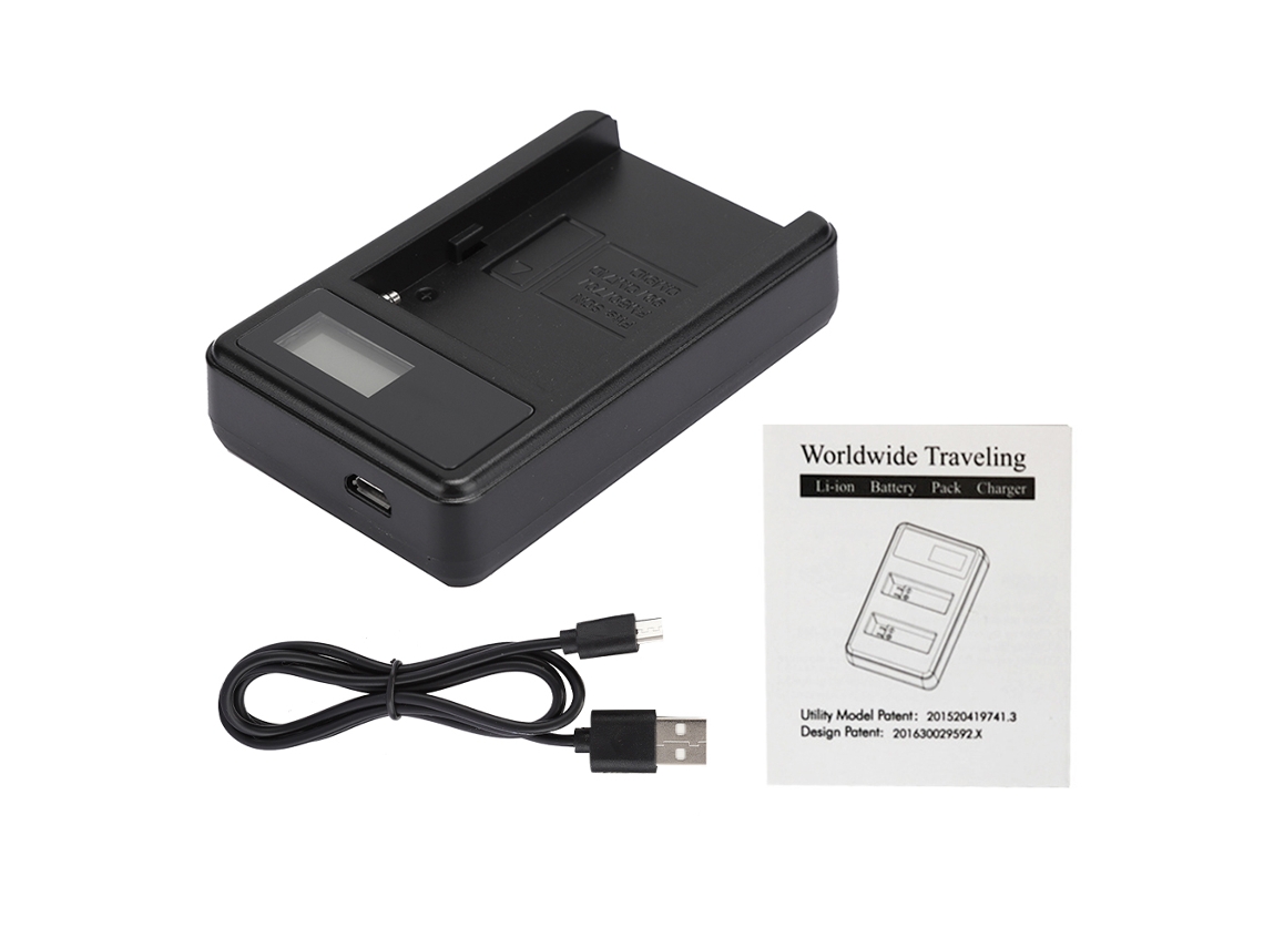 Cargador De Baterías Led Con Pantalla Lcd Para Cámara Sony Np F550 F960 F970 De Seivi