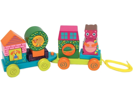 Juego Educativo OOPS Tren Madera (Edad Mínima: 12 Meses - 30 x 12 x 8,3 cm)