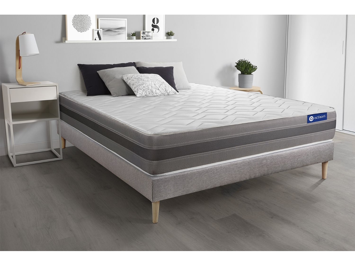 Canapé de Matrimonio Actilatex Relax Zonas ACTISOM Espuma con memoria Gris (120x190)