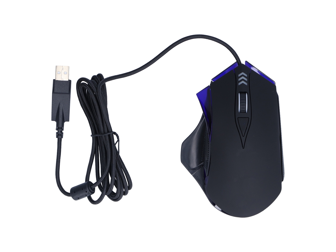 Mouse Gamer Usb Com Luz De Respiração 4 Dpi Ajustável Ergonômico Para Pc Laptop