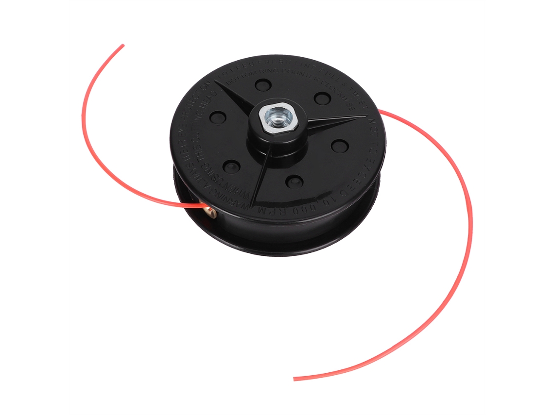 Cabezal De Recortadora De Líneas Para Cortacésped Piezas Herramientas Jardín Accesorios Robusto Duradero Tipo Tuerca Negro