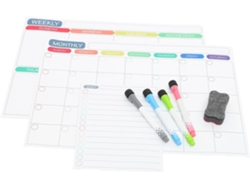 Agenda Semanal Borrable Con Pegatinas Para Organizar Notas.