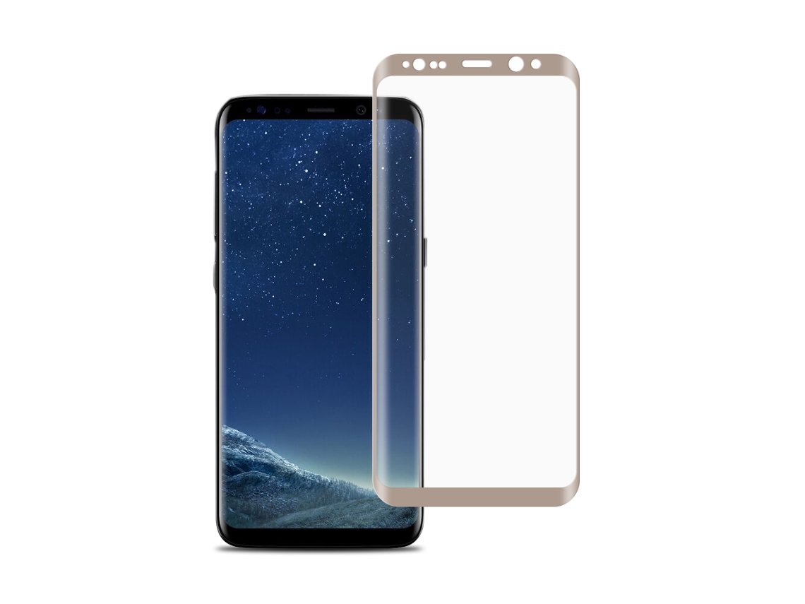 Protector De Pantalla De Vidrio Templado 3d Curvado De Cobertura Total Para Samsung S8 Plus Oro