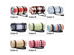 Manta De Picnic Impermeable Con Correa De Transporte Y Bolsa De Almacenamiento Para Acampadas Familiares Y Excursiones A La Playa.