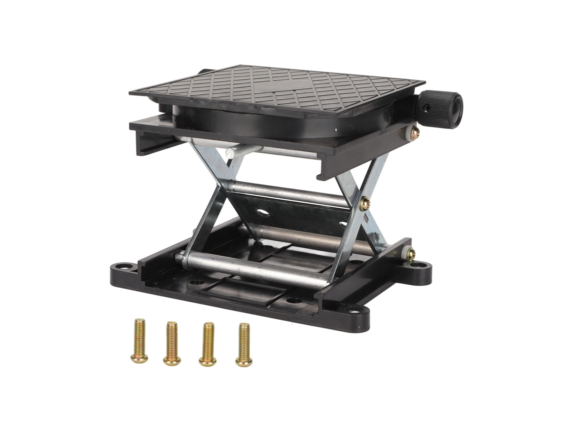 Mesa elevadora giratoria de 360° para laboratorio y carpintería.