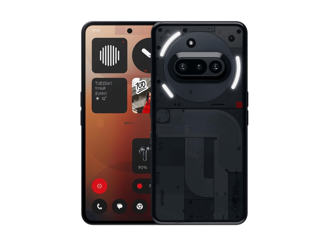 Smartphone NOTHING Phone 3a 5G (6.77'' - 8 GB - 128 GB - Negro)