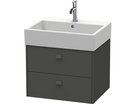 Mueble bajo encimera DURAVIT Brioso 58,4 x 45,9 cm 2 cajones con sifón y delantal para lavabo Vero Air 235060