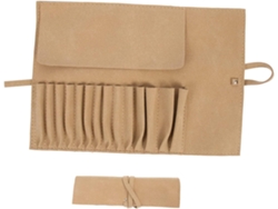 Estuche Enrollable Para Brochas De Maquillaje, Neceser De Viaje Compacto.