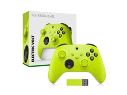 Mando inalámbrico 2.4G para Xbox One Series X/S con receptor USB, compatible con Windows PC, color amarillo. Aeuzwr