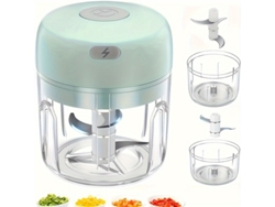 Cuich Batidora Picadora de Ajos y Picadora de Carne Recargable USB 250ml Verde