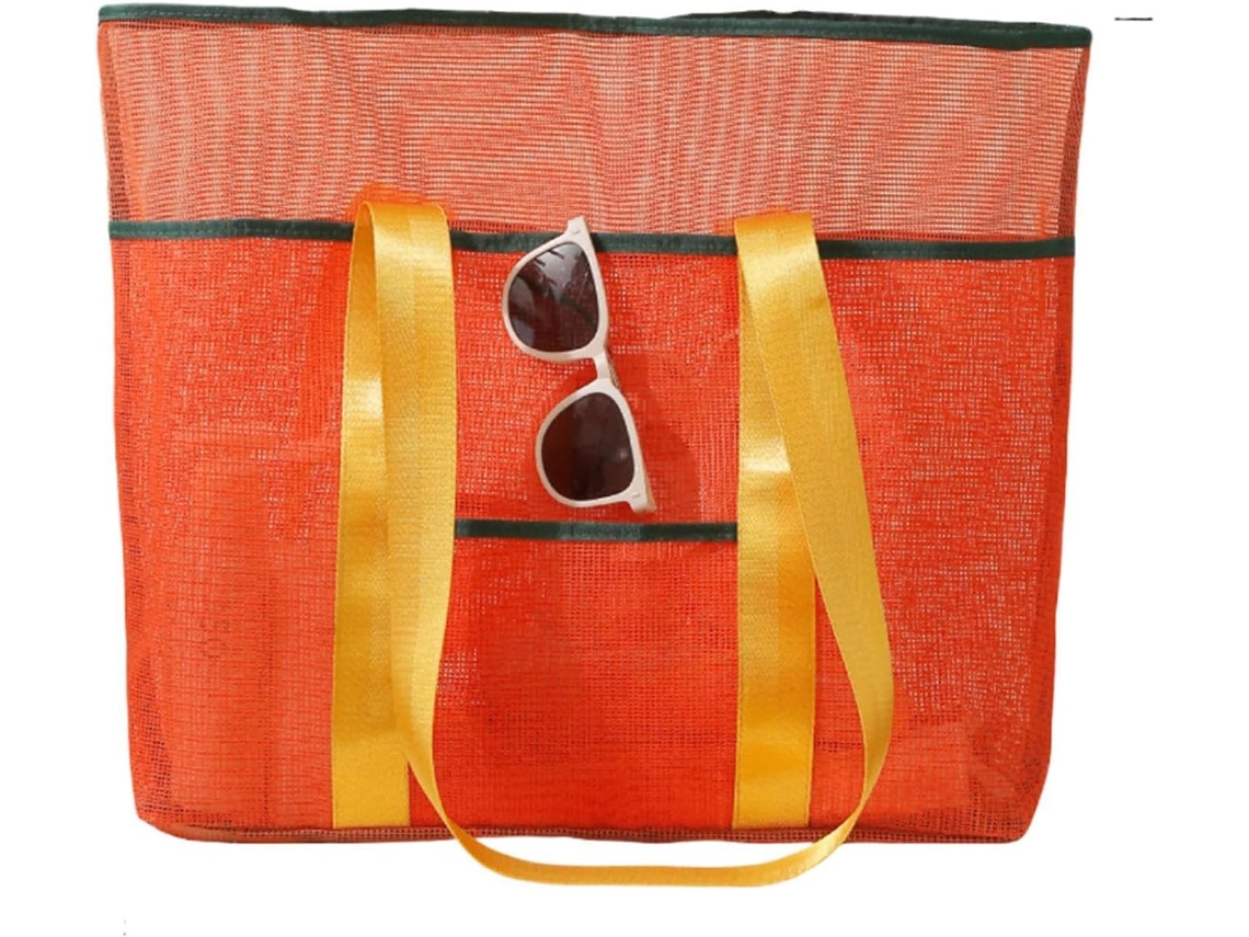Bolsa de playa/piscina de malla con asas | Organizador multifuncional de gran capacidad Gokoco