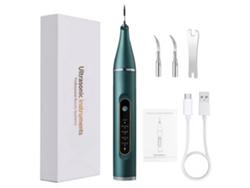 Irrigador bucal escalador ultrasónico visual eléctrico portátil-verde con cabezal de metal 2 teclas 1 DIGITALLAB