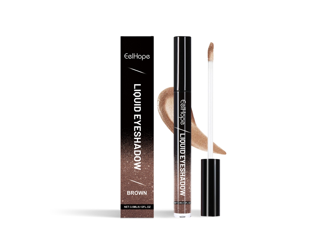 Sombra de ojos bronceada con brillo