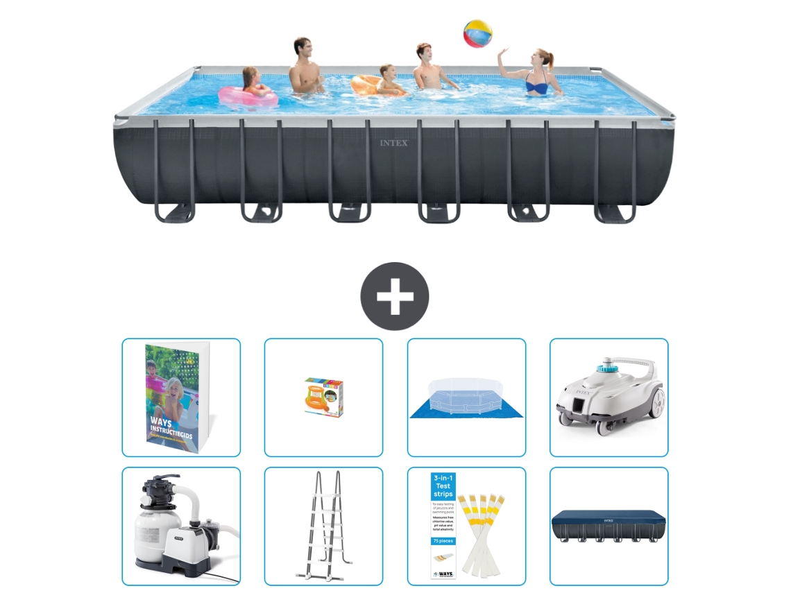 Intex Piscina Ultra Xtr Retangular - 732x366x132 Cm - 9-peças S590