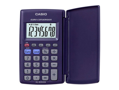 Calculadora CASIO HL-820-VER Azul Negro De bolsillo