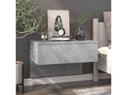 Mesa de Cabeceira LOVELY HOME Mesinha Montagem na Parede Cinzento Cimento