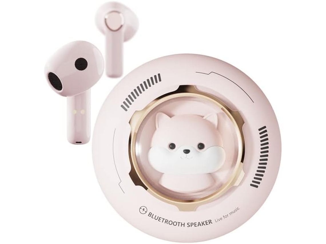 Auriculares YIZHOOD True Wireless Bluetooth Rosa