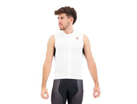 Jerseys CASTELLI Camisola Sem Mangas Entrata Vi Branco 3XL Homem