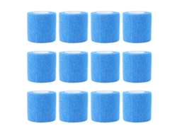 Paquete De 12 Vendas Elásticas Autoadhesivas Para Reparar Pezuñas Bovinas, 4,5 M, Azul