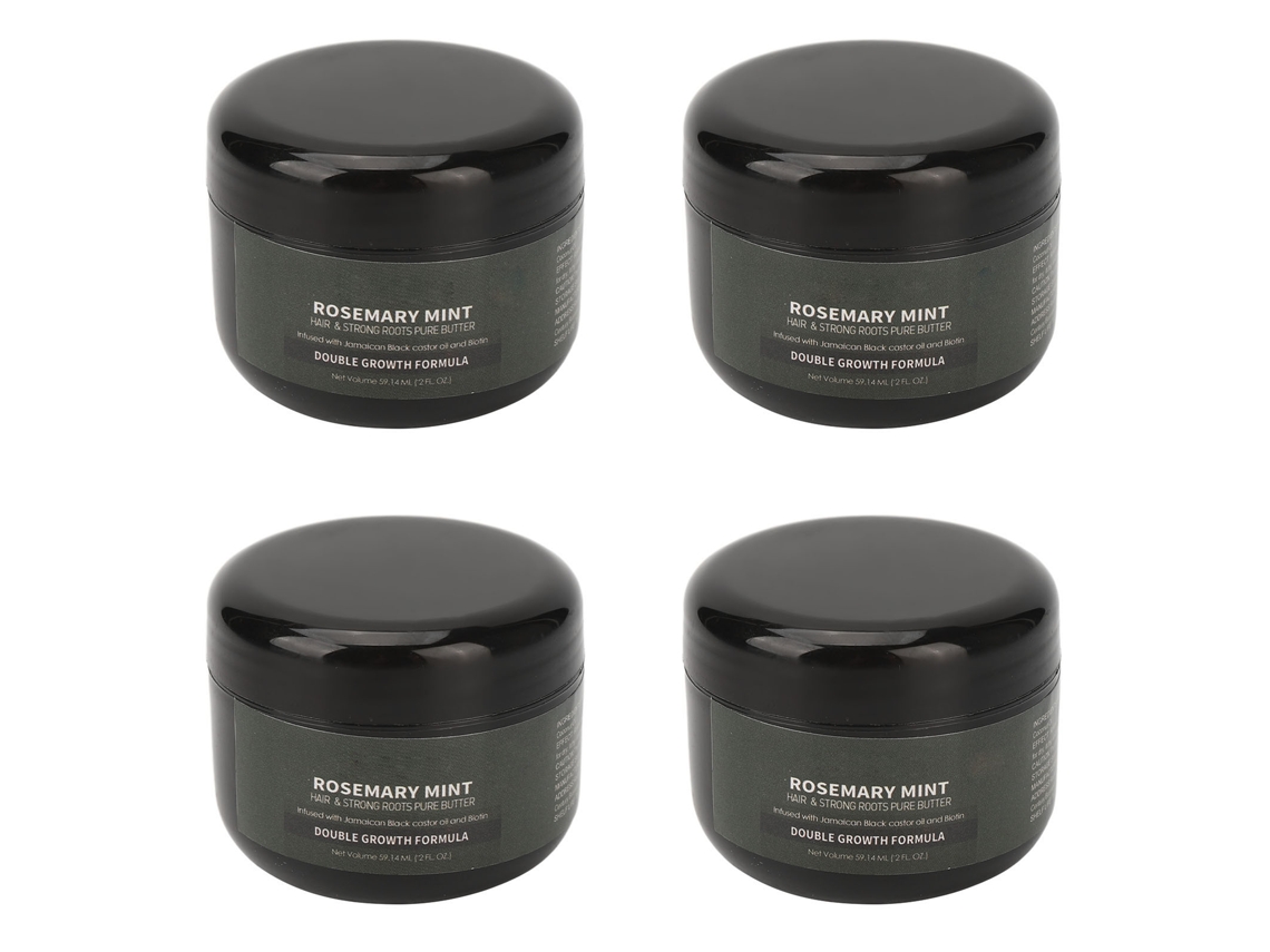 Crema Acondicionadora Para El Cabello 59.14ml Romero Menta Nutritiva Hidratante Reparadora Anticaída 4 Unidades