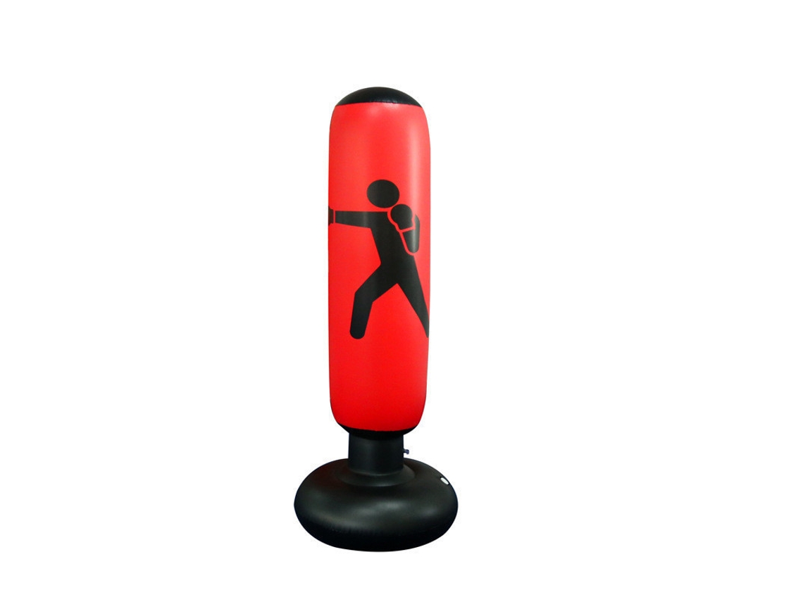 Saco de Boxeo Inflable Vertical de PVC para Entrenamiento CUICH (rojo)