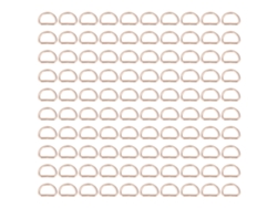 100 Piezas De Anillas En D De Metal Resistentes, Duraderas Y Brillantes Para Un Fácil Montaje Y Una Amplia Gama De Aplicaciones.