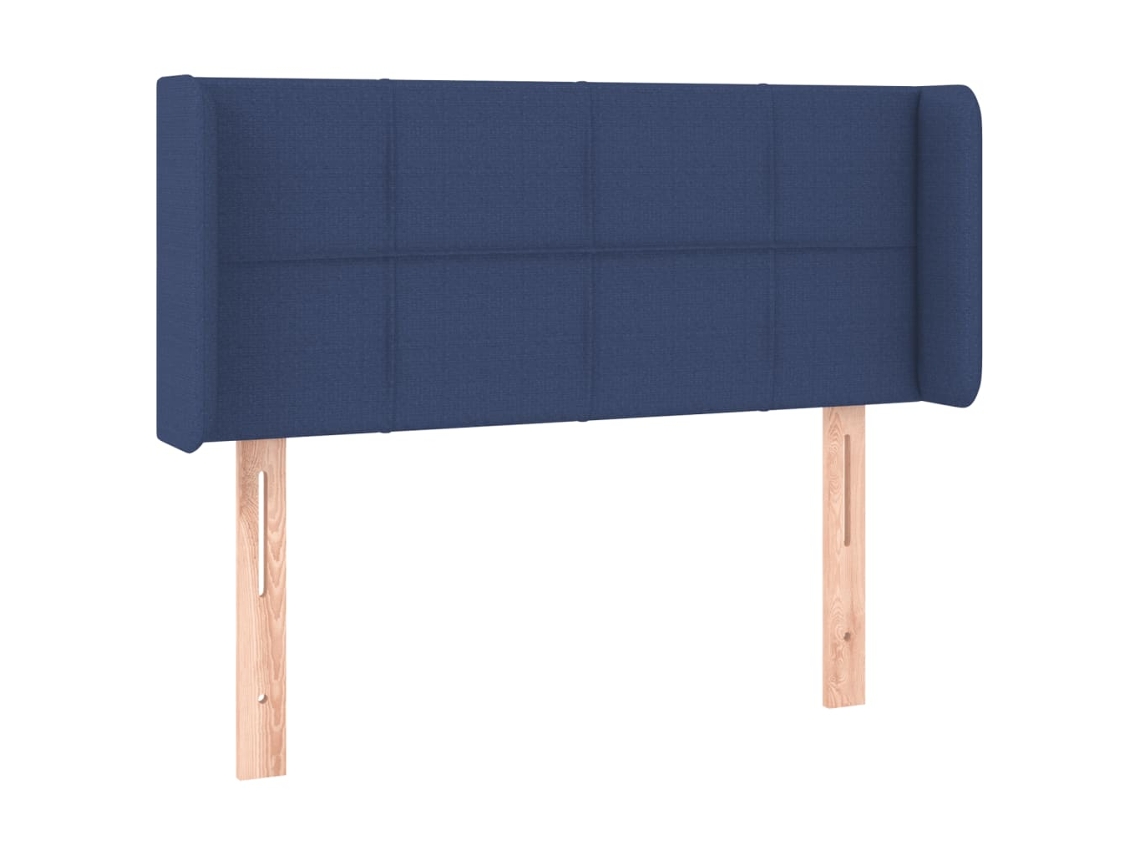 Cabecero de cama con solapas, tela, 93x16x78/88 cm, azul, MAISON EXCLUSIVE