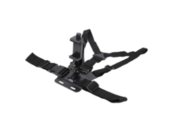NEVEANCE Correa Ajustable de Pecho Negro de Plástico, Cinturón de Seguridad con Gancho Cómodo para Cámara de Acción Gopro