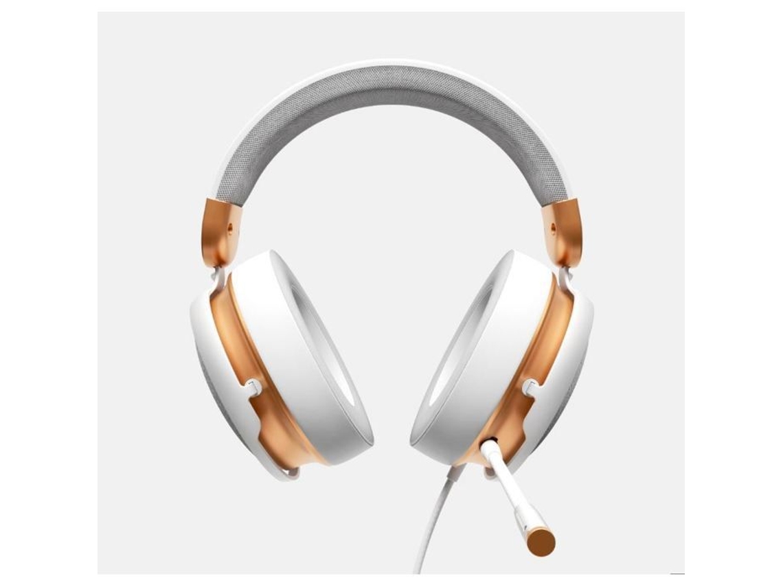 Auriculares Con Cable Dark Project Sono 53 Mm Micrófono Desmontable Blanco