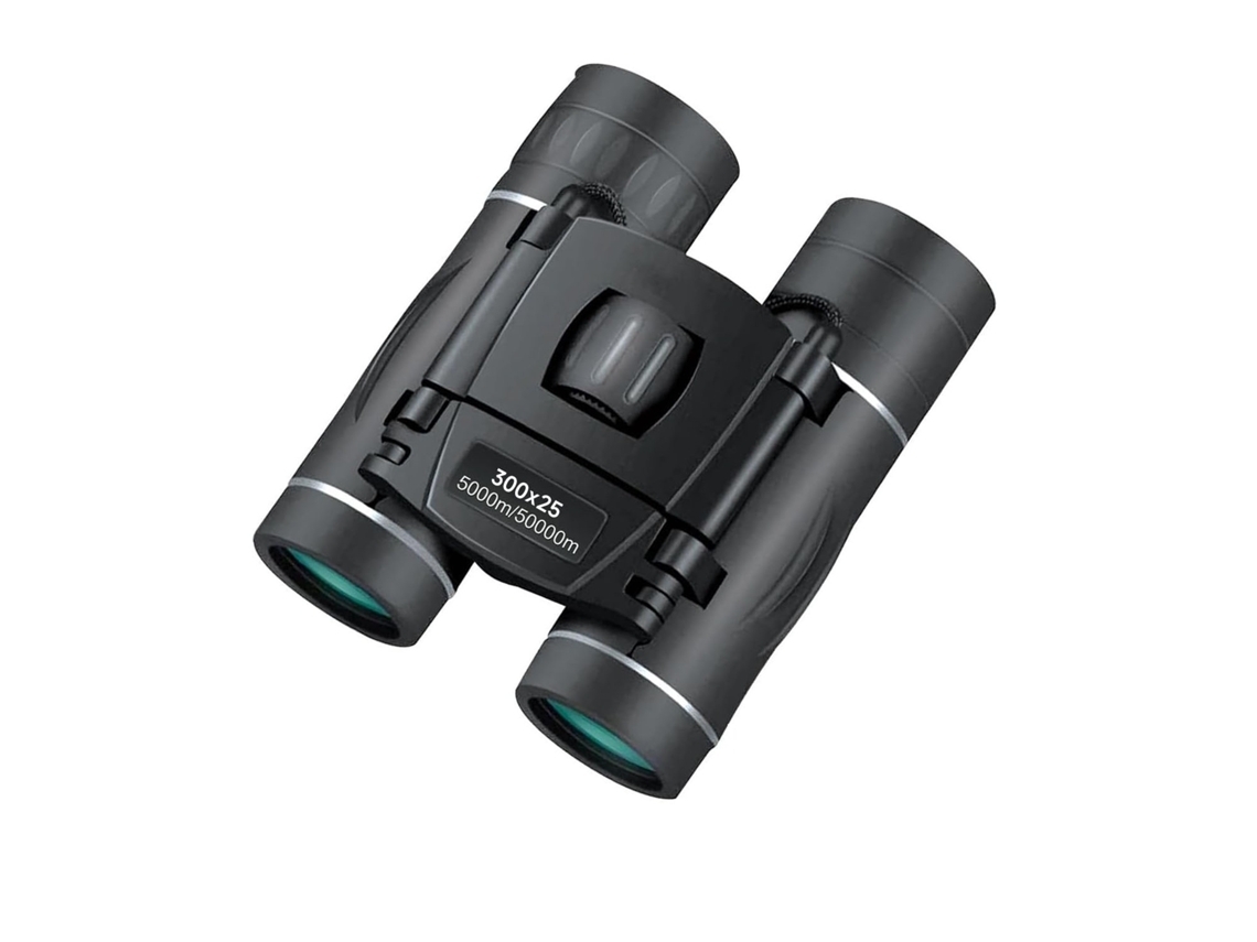 Binoculares 300x25 para adultos y niños, mini binoculares de bolsillo de alta potencia con adaptador para teléfono, compactos y resistentes a los impactos.