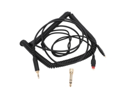 Cable En Espiral Para Auriculares Sennheiser Hd650, Hd660s Y Hd600 Con Conector De 3,5 Mm Y Adaptador De 6,35 Mm.