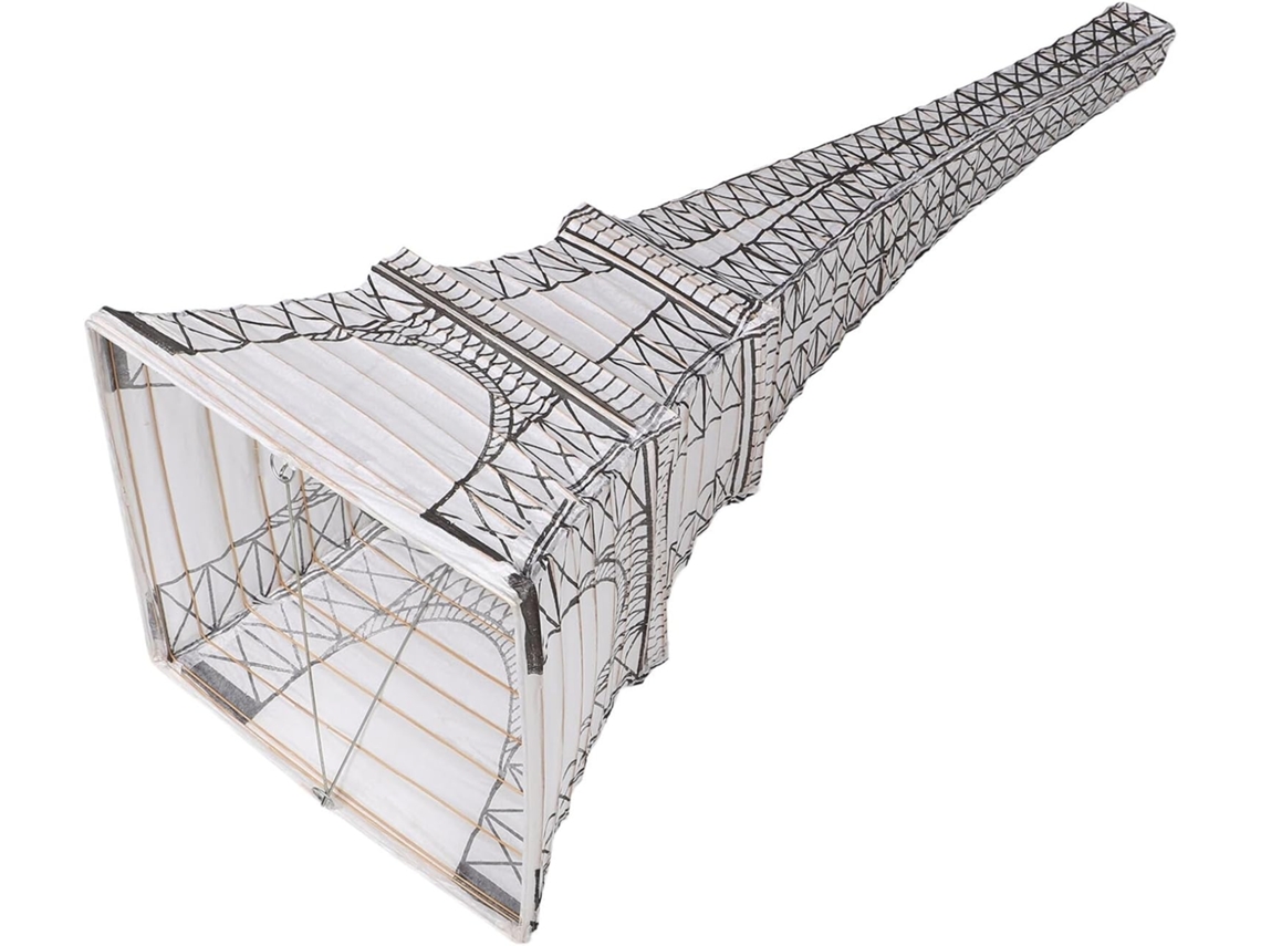 Farol De Papel Blanco Con Forma De Torre Eiffel Para Decoración De Bodas Y Jardines.
