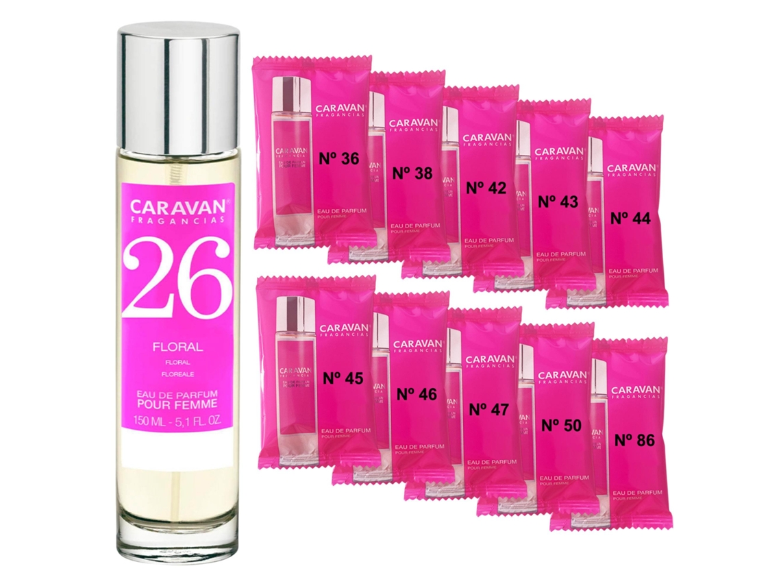 Perfume de mujer Caravan Nº26 150 ml Set de 10 Frascos Fragancia