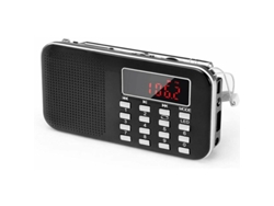 VVJIJILLY Rádio Fm Compacto Walkman, Rádio Portátil Para Suas Aventuras Diárias, Suporta Disco Flash Usb/cartão Micro Sd/reprodução De Mp3, Rádio Alimentado Por