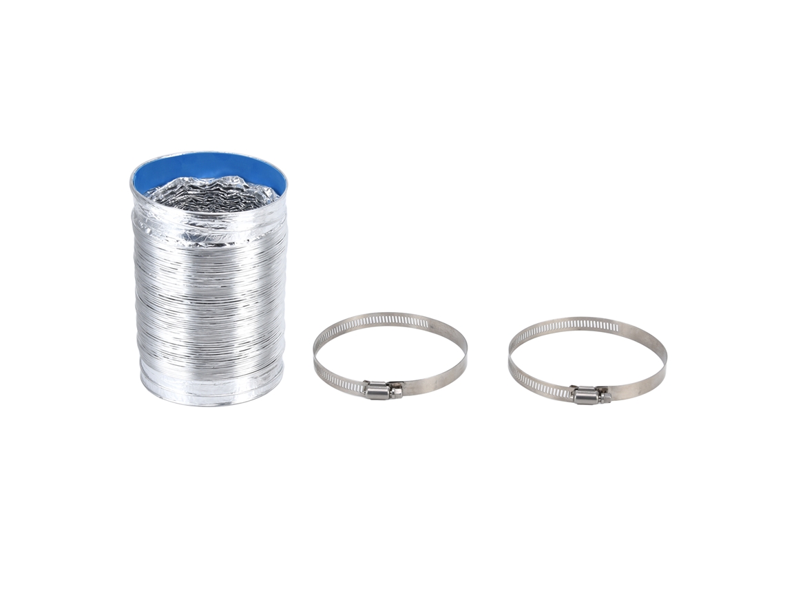 KOFIHETY Manguera de Ventilación de Hoja de Aluminio Resistente a Alta Temperatura Flexible con Buen Sellado Doble Capa para Secadoras en Fábricas