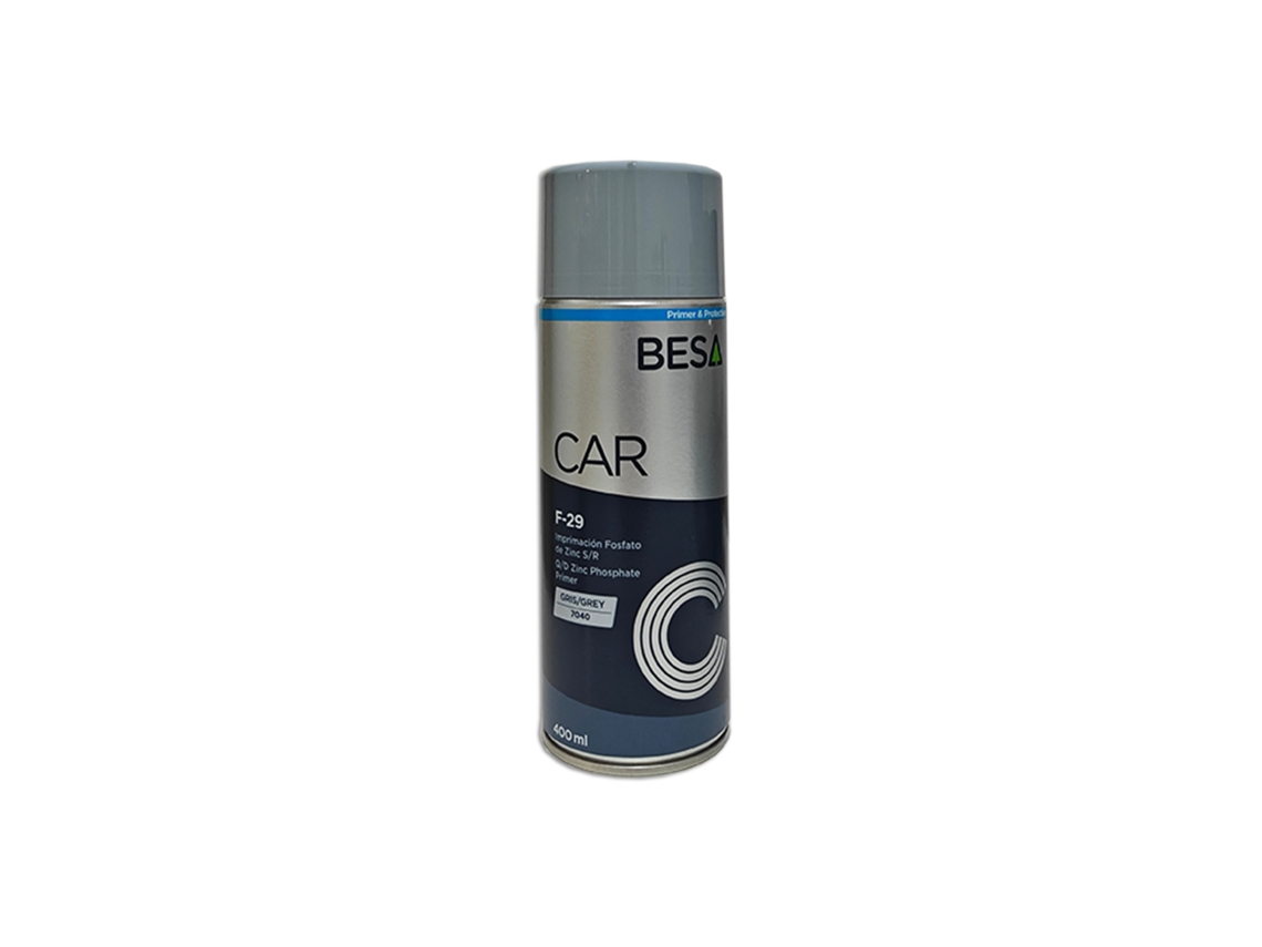 Spray inhibidor de óxido con fosfato de zinc 1 kg F-29 Besa Ral 7040 400 ml