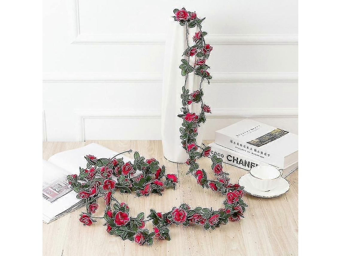 Fasst-45 Flores Guirnalda Artificial De 8ft Para Boda Fiesta Decoración Hogar 4pcs