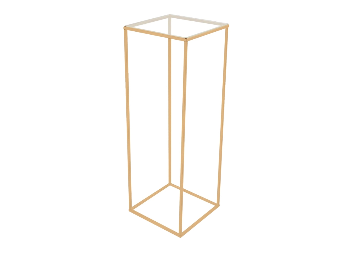 Soporte para flores, diseño moderno, fácil de instalar, dorado