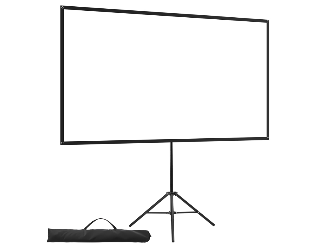 Pantalla de proyección Succebuy de 203,2 cm con trípode, ángulo de 160 grados, 169 4k HD