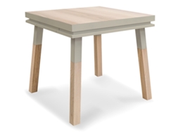 Escritorio Cadruado de Madera Maciza Con 1 Cajón 80 cm