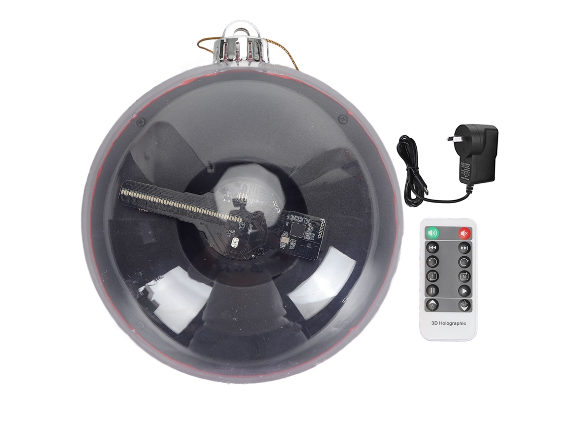 Projetor de Holograma 3D, Ventilador, Tela de Olho Nu EOOCOO