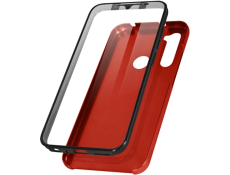 Carcasa Xiaomi Redmi Note 8 AVIZAR Protección de 360°. Rojo