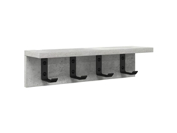 Perchero de pared gris 40 x 10,5 x 10,5 cm MAISON EXCLUSIVE